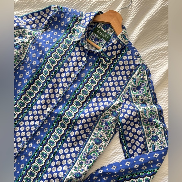 Souleido Vintage Style Multi-Print Cotton Shirt - Picture 3 of 15